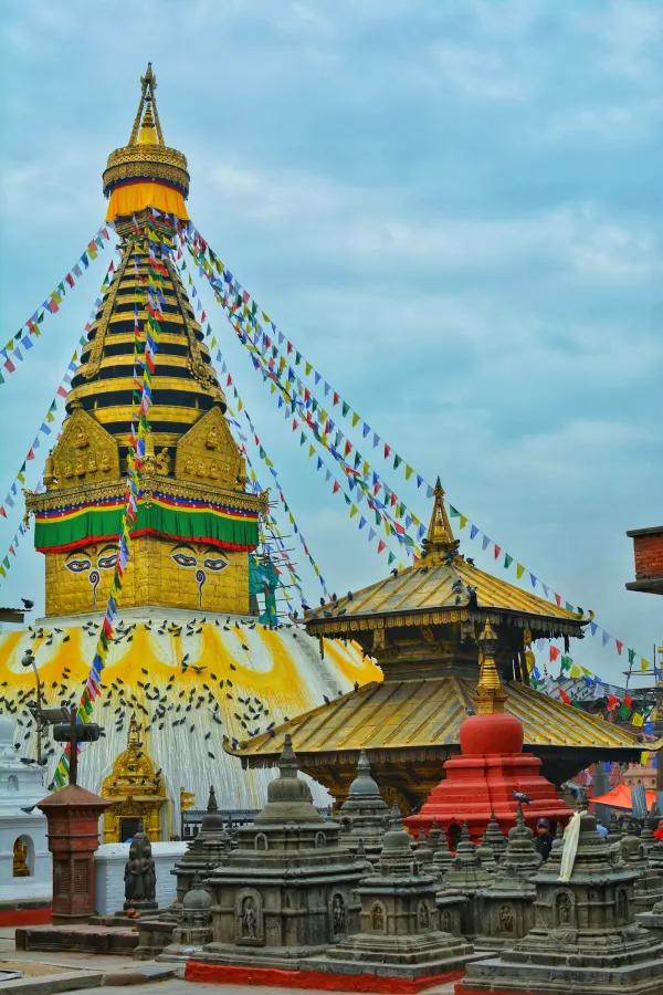 Swayambhunath, 15 minutes away